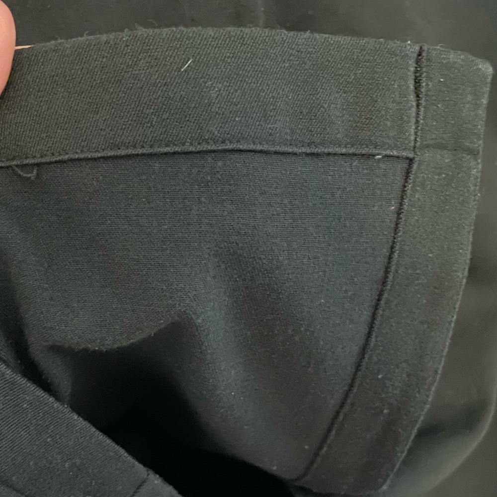 Talbots black ALine Jumper - v neck - black buttons down the entire front - Picture 2 of 7